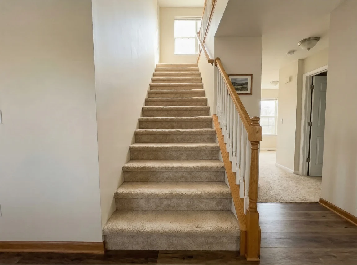 Carpet stairs installation